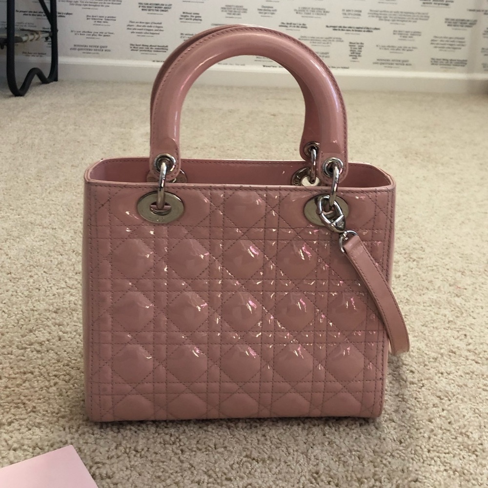 SOLD Christian DIOR “Lady Dior” Cannage Tote Purse - Picture 2 of 8